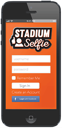 Stadium Selfie Mobil App Prototype